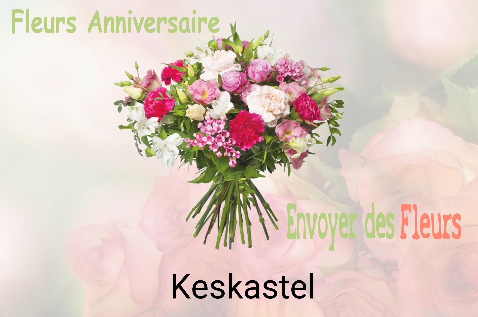 Bouquet de fleurs d’anniversaire livré à Keskastel