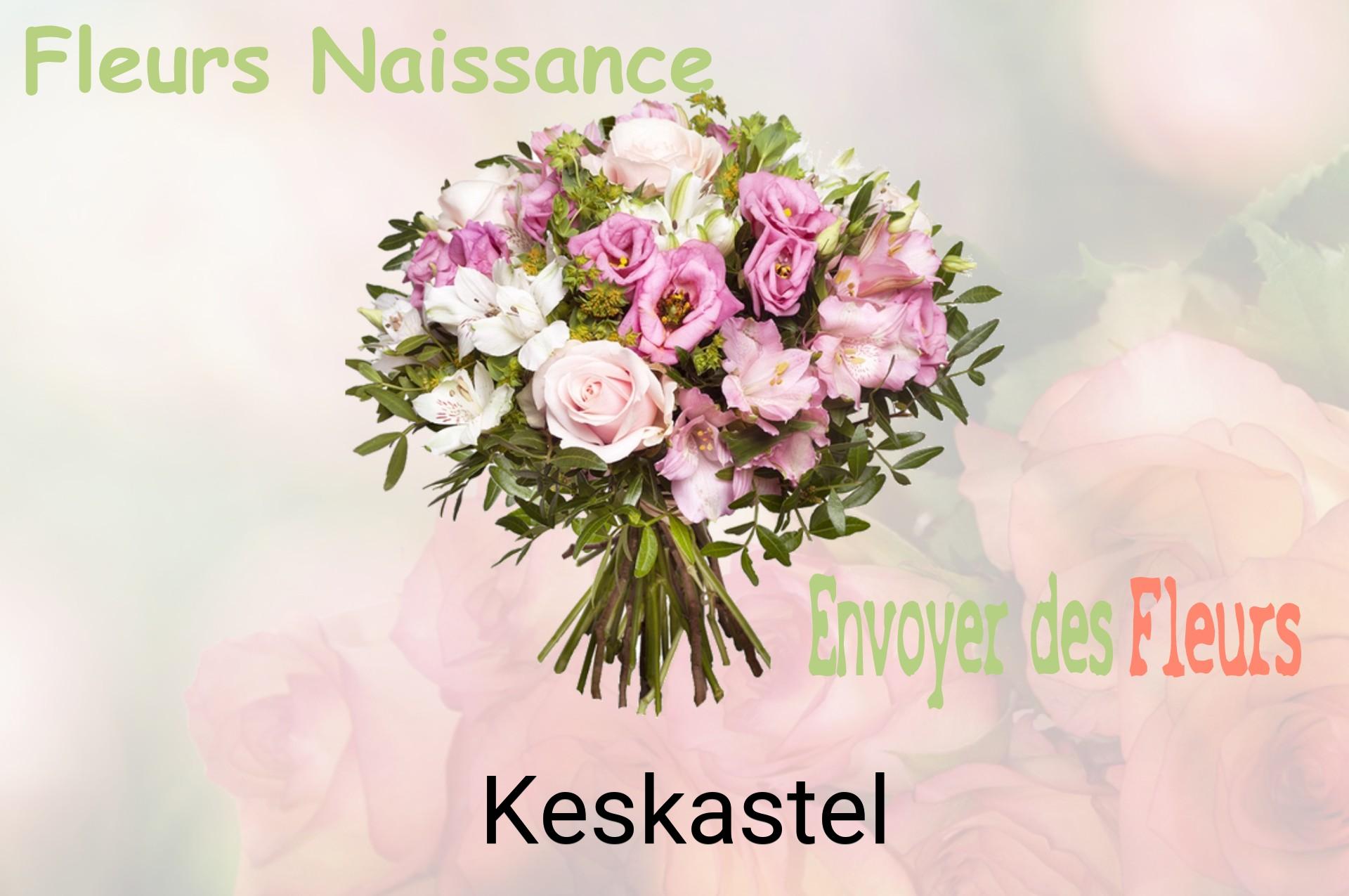 Bouquet de fleurs de naissance livré à Keskastel